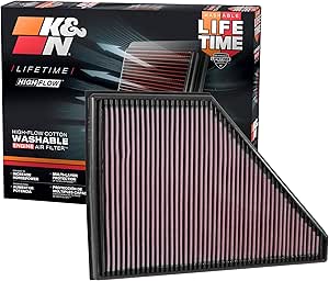 Photo 1 of K&N High-Flow Original Lifetime Engine Air Filter: Increase Power: Premium, Washable: Compatible with 2017-2025 Subaru/Toyota: BRZ, 86, GR86, 33-5056
