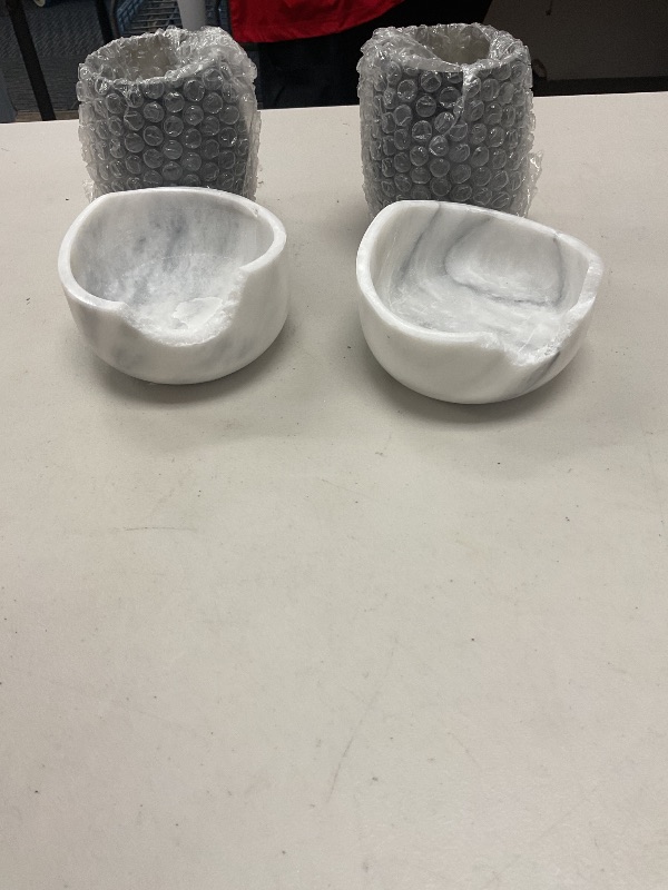 Photo 1 of Gusto Nostro White Marble Wine Chiller for Glass and Stainless Steel Tumbler Set of 2 - Freezable Wine Glass Chiller Holder - Cool Set of Chillers and Stemless Metal Wine Tumblers for Home Bar (Black)