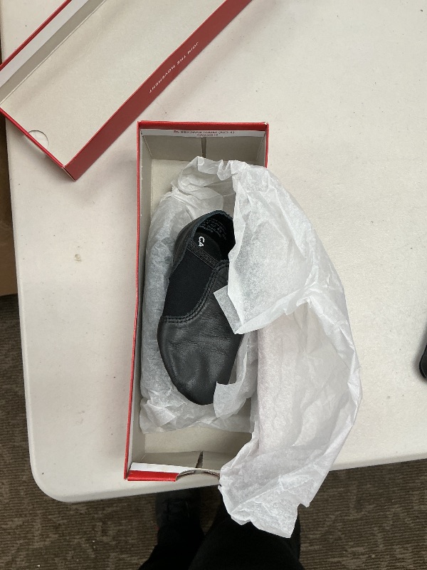 Photo 1 of Capezio Kids E-Series Slip On Jazz Shoe, Black, 8 Medium Toddler