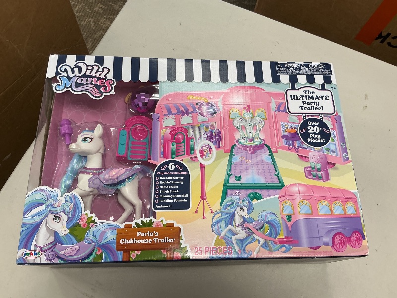 Photo 1 of Wild Manes Horse Toys Perla's Clubhouse Trailer Playset with Perla Horse Doll Figure, with Over 25 Interactive Features