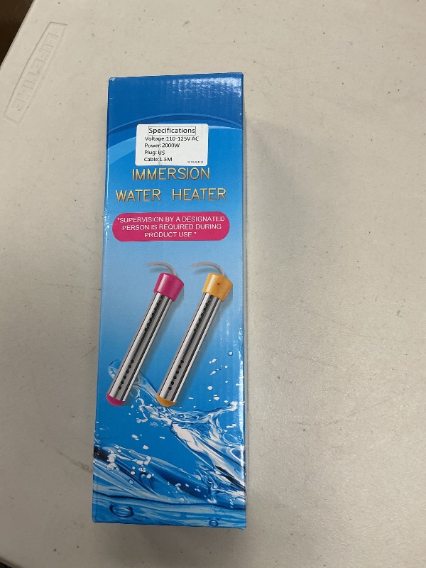 Photo 1 of 2000W Immersion Water Heater,Portable Bucket Heater with Digital LCD Thermometer,Submersible Water Heater for Pool& Bathtub,UL Listed