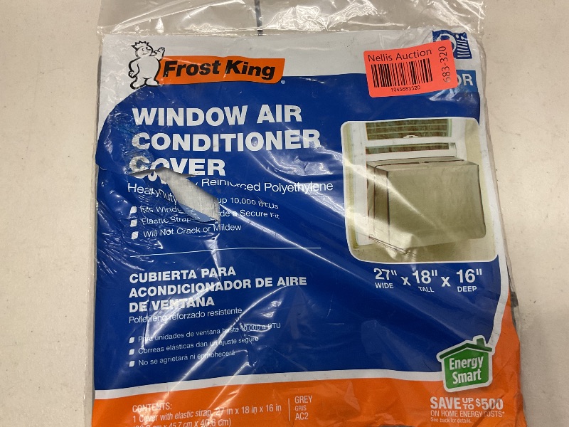 Photo 1 of THERMWELL AC2H Air Conditioner Cover, 18 by 27 by 16-Inch, Silver