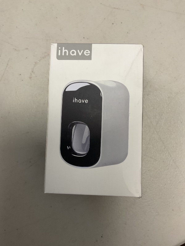 Photo 1 of iHave Automatic Toothpaste Dispenser - Smart Bathroom Accessories with Dual-Position Technology and Sturdy Adhesive Strip, Stylish Bathroom Decor and Accessories