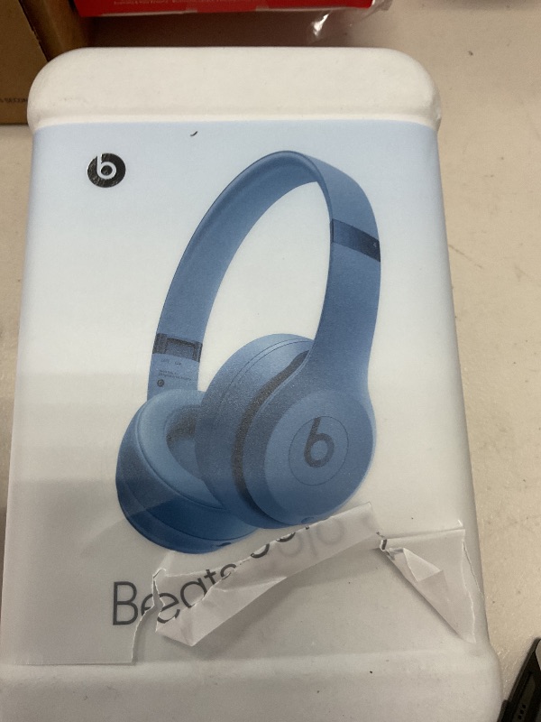 Photo 1 of Beats Solo 4 - Wireless Bluetooth On-Ear Headphones, Slate Blue (Renewed Premium)