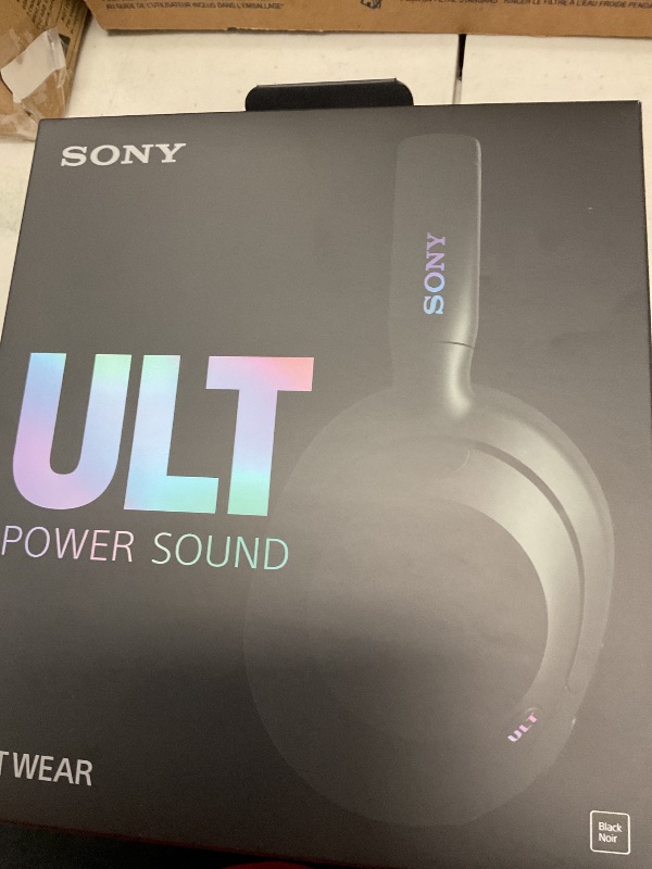 Photo 1 of Sony ULT WEAR Over-Ear Noise Cancelling Bluetooth Headphones with Alexa Built-in, Comfortable Design, 30-Hour Battery, Massive Bass, Black
