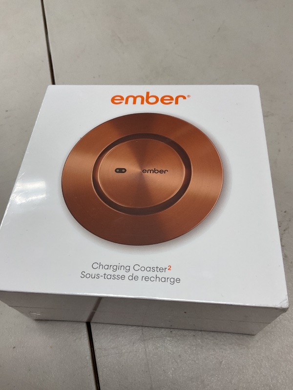 Photo 1 of Ember Charging Coaster 2, Wireless Charging for Use with Ember Temperature Control Smart Mug, Copper