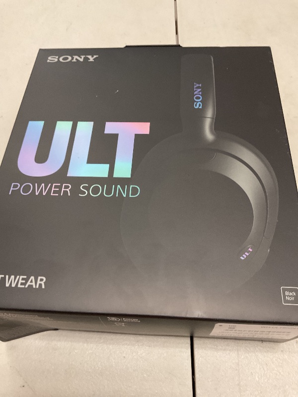 Photo 1 of Sony ULT WEAR Over-Ear Noise Cancelling Bluetooth Headphones with Alexa Built-in, Comfortable Design, 30-Hour Battery, Massive Bass, Black