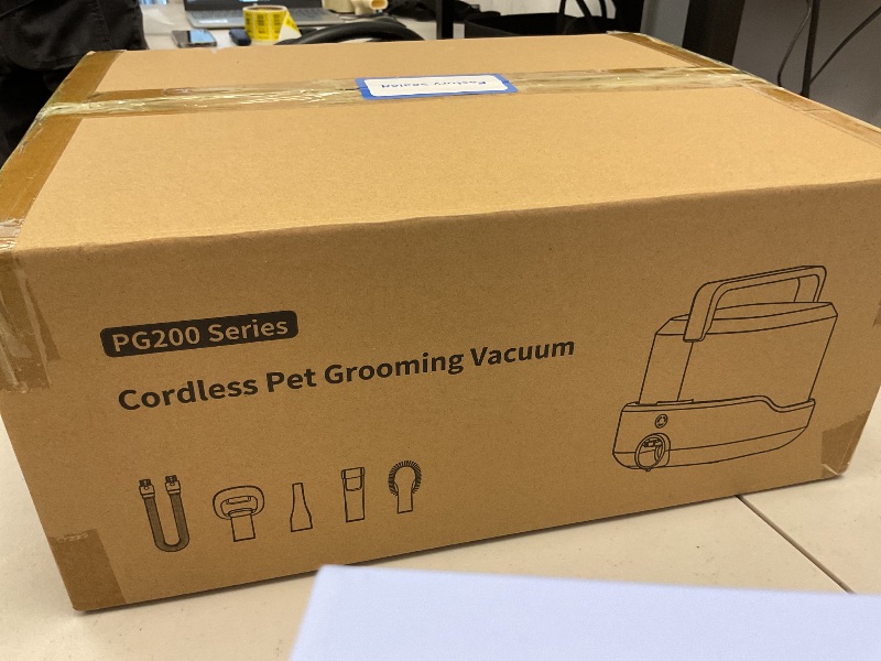 Photo 1 of ubrobo Rechargeable Dog Vacuum for Shedding Grooming, 4000mAh Cordless Dog Grooming Kit with 4 Tools, 3L Dust Cup
