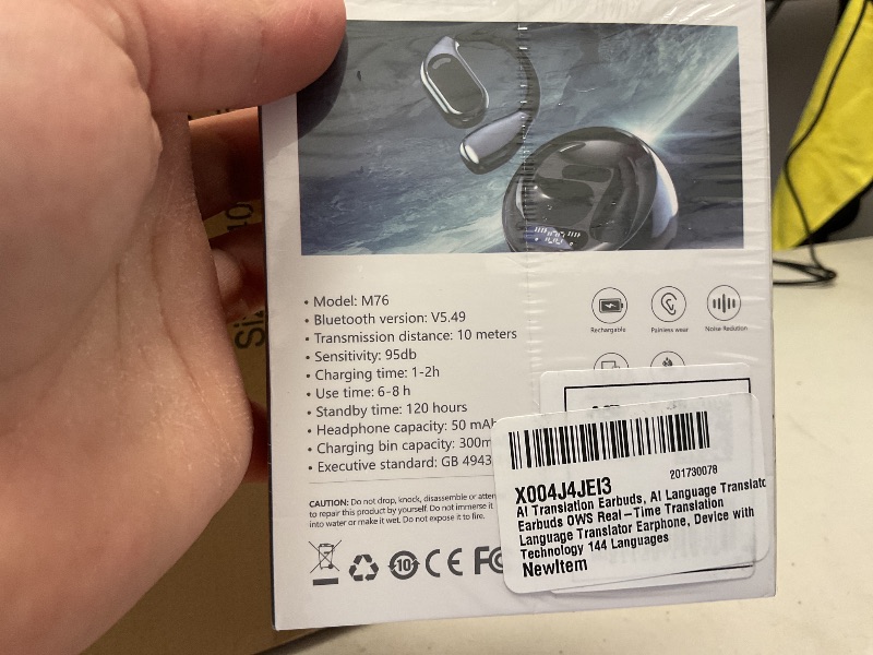 Photo 1 of AI Translation Earbuds, AI Language Translator Earbuds OWS Real-Time Translation Language Translator Earphone, Device with Technology 144 Languages