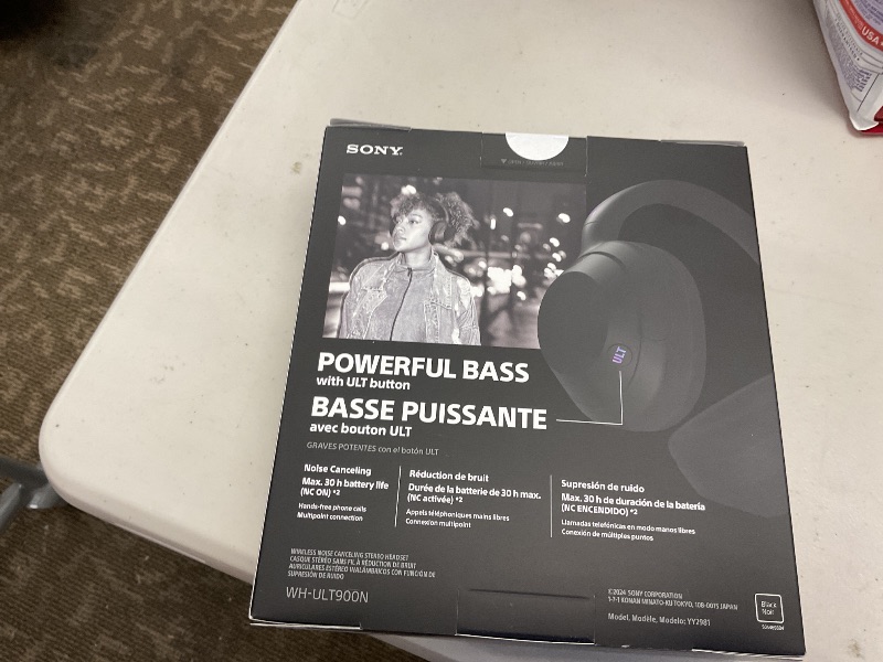 Photo 1 of Sony ULT WEAR Over-Ear Noise Cancelling Bluetooth Headphones with Alexa Built-in, Comfortable Design, 30-Hour Battery, Massive Bass, Black