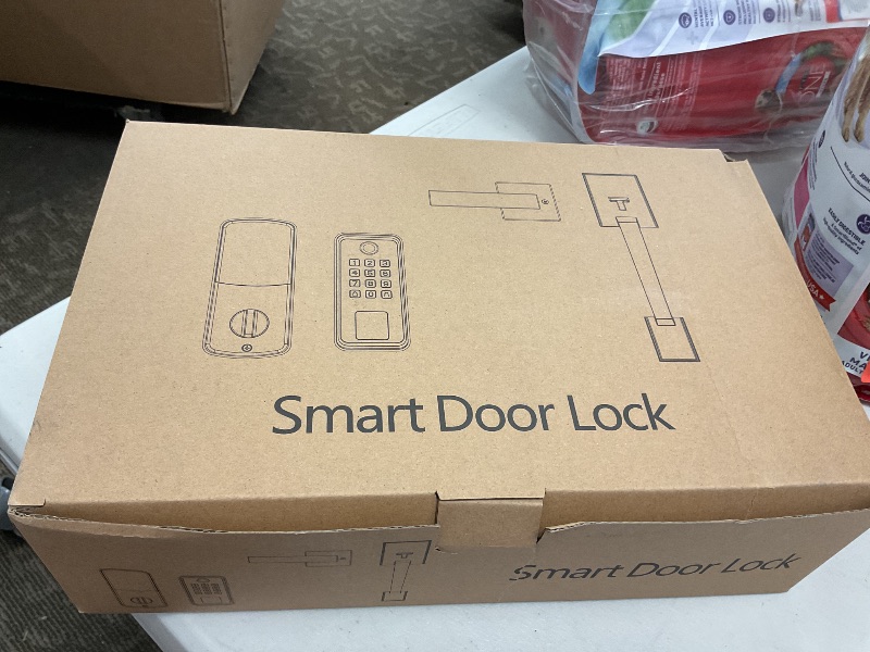 Photo 1 of SEVEKO Smart Front Door Lock Set, Keyless Entry Deadbolt with App Control, Auto Lock, Matte Black