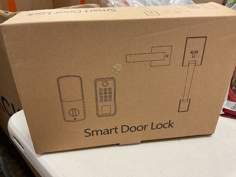 Photo 1 of SEVEKO Smart Front Door Lock Set, Keyless Entry Deadbolt with App Control, Auto Lock, Matte Black