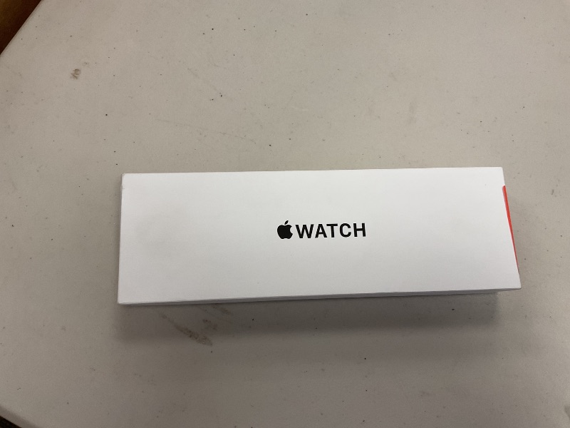 Photo 1 of Apple Watch SE (2nd Gen) [GPS 40mm] Smartwatch with Starlight Aluminum Case with Starlight Sport Band S/M. Fitness & Sleep Tracker, Crash Detection, Heart Rate Monitor