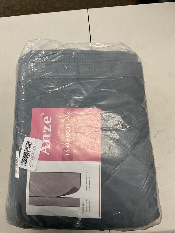 Photo 1 of Anze Magnetic Thermal Insulated Curtain, Fits 64" X 82" Door, Waterproof Fabric Filled with Thick Cotton Insulation, Gray