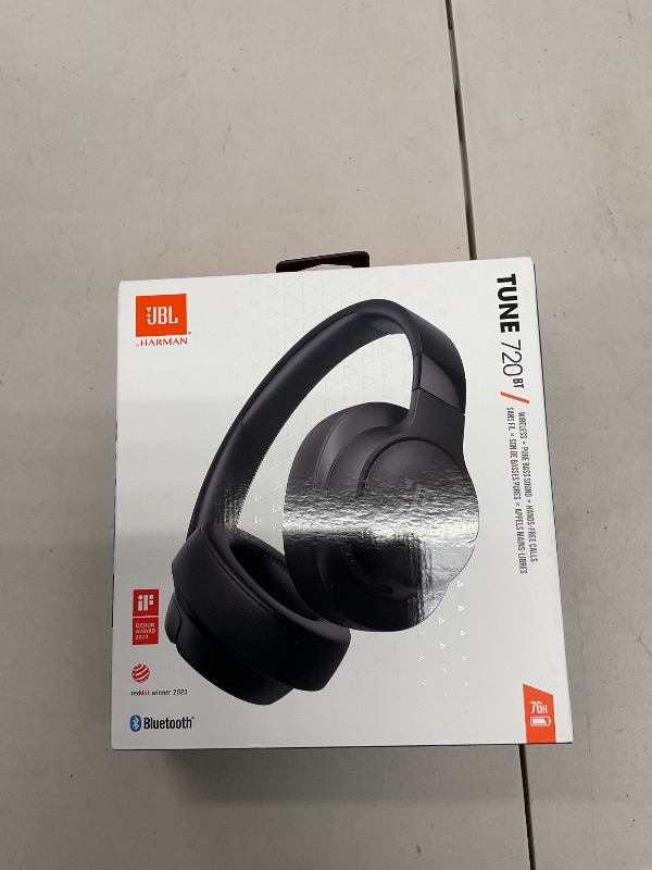 Photo 1 of JBL Tune 720BT - Wireless Over-Ear Headphones with JBL Pure Bass Sound, Bluetooth 5.3, Up to 76H Battery Life and Speed Charge, Lightweight, Comfortable and Foldable Design (Black)