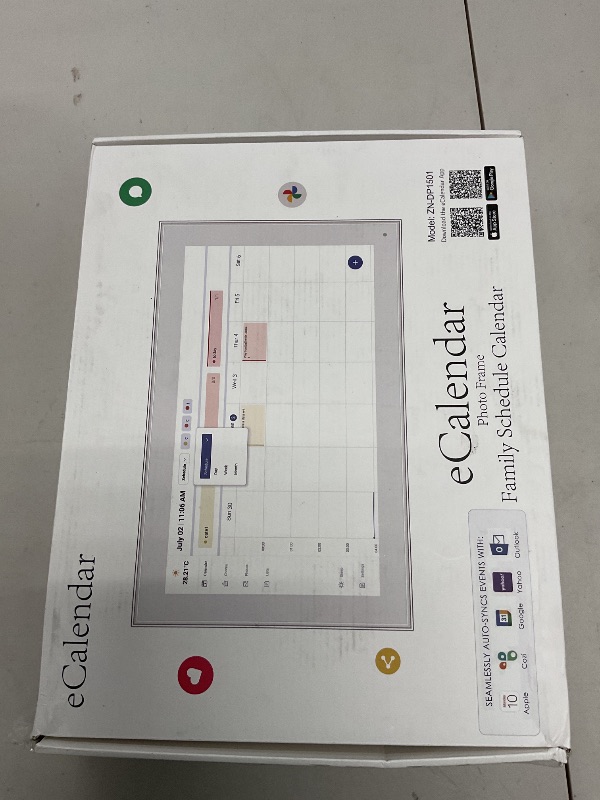 Photo 1 of 15.6 inch Smart WiFi Digital Calendar & Chore Chart, 1920x1080 FHD IPS Touch Screen Display for Family Planner, Smart Light Sensor, Wall-Mounted, Share Moments Instantly from Anywhere