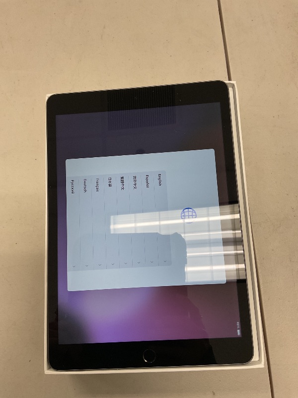 Photo 1 of Apple iPad (9th Generation): with A13 Bionic chip, 10.2-inch Retina Display, 64GB, Wi-Fi, 12MP front/8MP Back Camera, Touch ID, All-Day Battery Life – Space Gray