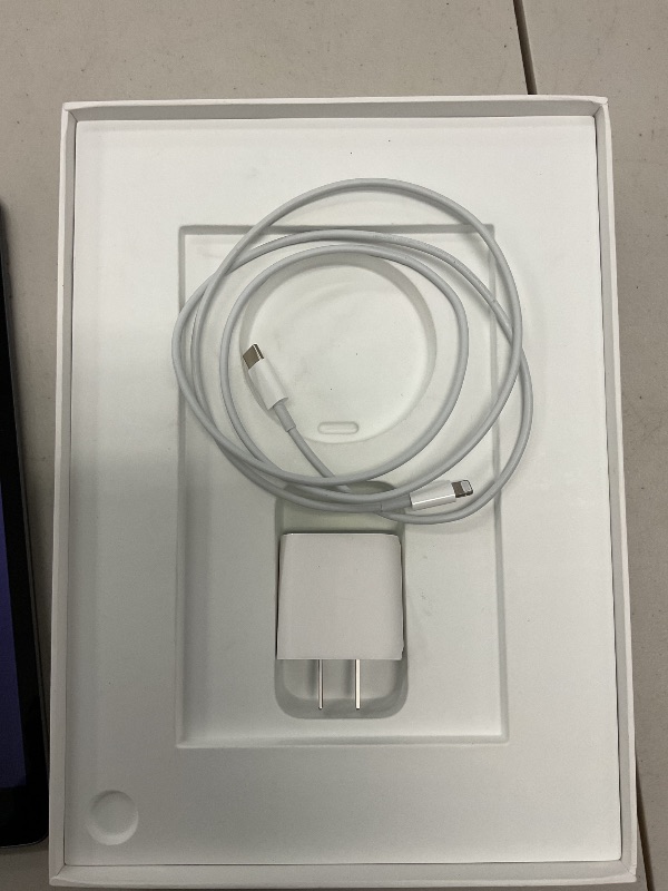 Photo 1 of Apple iPad (9th Generation): with A13 Bionic chip, 10.2-inch Retina Display, 64GB, Wi-Fi, 12MP front/8MP Back Camera, Touch ID, All-Day Battery Life – Space Gray
