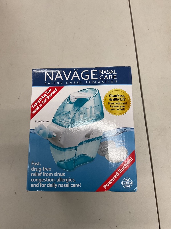 Photo 1 of Navage Starter Bundle - Nasal Irrigation System - Saline Nasal Rinse Kit with 1 Navage Nose Cleaner and 30 Salt Pods