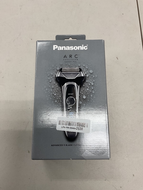 Photo 1 of Panasonic ARC5 Electric Razor for Men with Pop-Up Trimmer, Wet/Dry 5-Blade Electric Shaver with Intelligent Shave Sensor and Multi-Flex Pivoting Head – ES-LV65-S (Silver)
