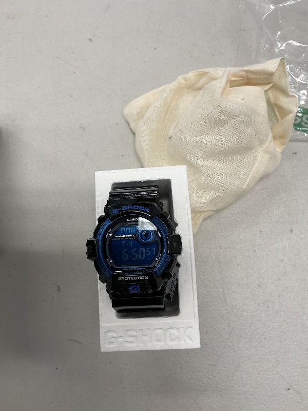 Photo 1 of Casio Men's G8900A-1CR G-Shock Black and Blue Resin Digital Sport Watch