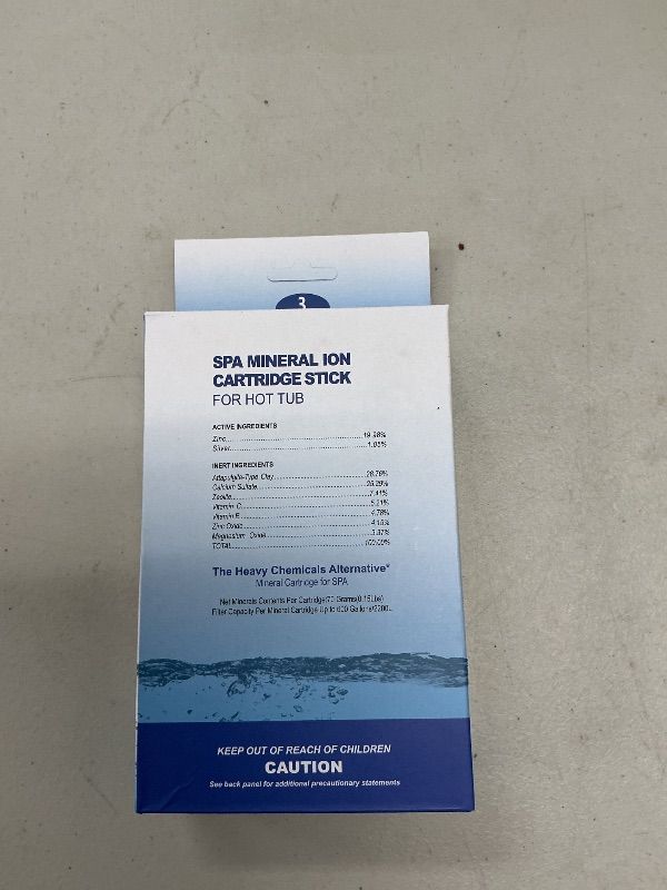 Photo 1 of Spa Mineral Ag+ Silver Ion Cartridge Sticks Hot Tub Ag Filter Replacements (3,Gray)