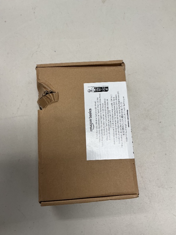 Photo 1 of Amazon Basics 24-Pack C Cell Alkaline All-Purpose Batteries, 1.5 Volt, 5-Year Shelf Life