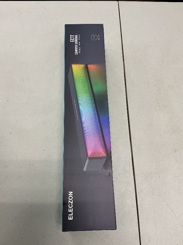 Photo 1 of ELECZON Computer Speakers with Boost Bass, Loud Stereo PC Speaker, for Computer/PC/Desktop/Laptop/Monitor?Gaming/Music/Movies, USB Powered, Button Control, Colored LED Lights, Gift for Him, Black