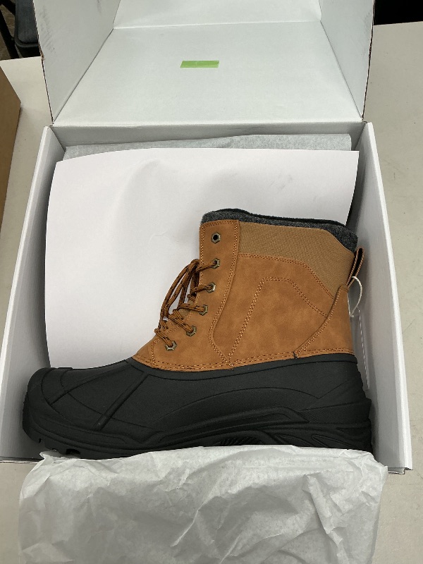 Photo 1 of SUEDI Men's Snow Boots Insulated Waterproof Lightweight Winter Boots Slip Resistant Duck Boots for Men