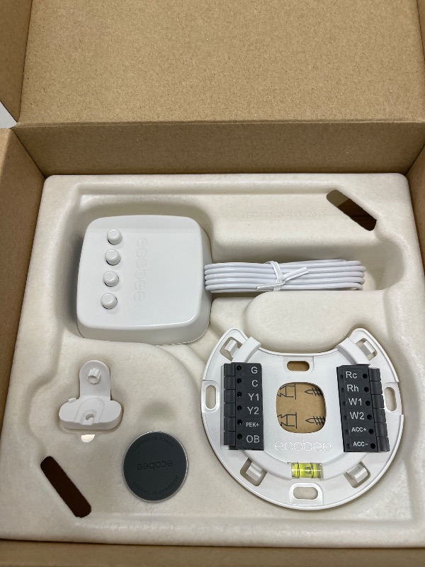 Photo 1 of ecobee Smart Thermostat Premium with Smart Sensor and Air Quality Monitor - Programmable Wifi Thermostat - Works with Siri, Alexa, Google Assistant