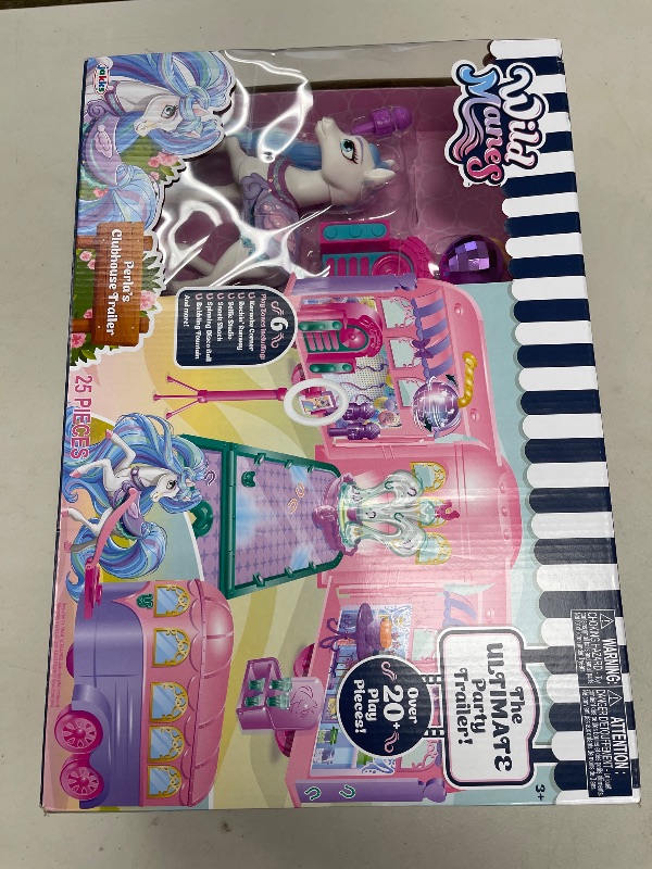 Photo 1 of Wild Manes Horse Toys Perla's Clubhouse Trailer Playset with Perla Horse Doll Figure, with Over 25 Interactive Features