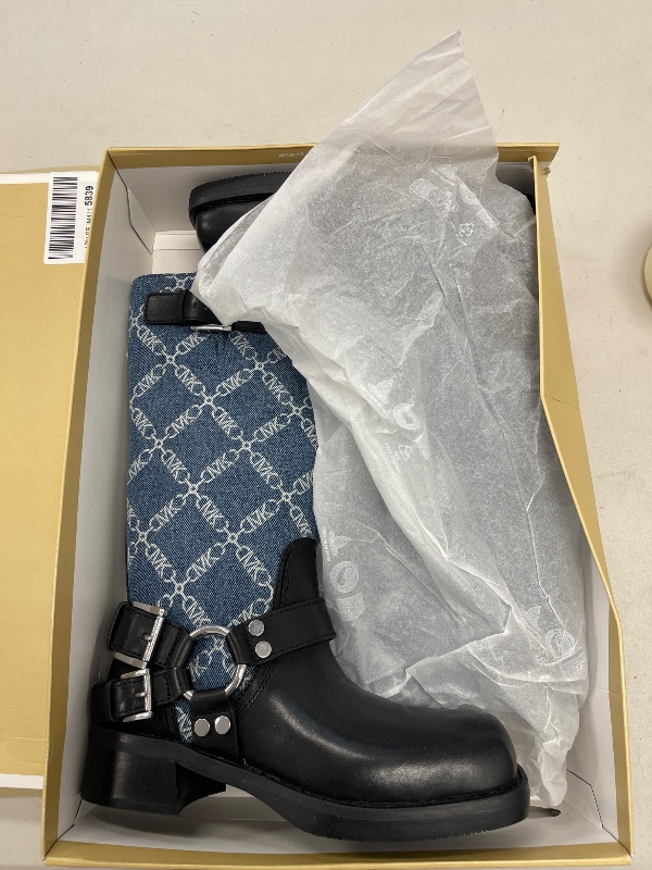 Photo 1 of Michael Kors Women's Crosby Moto Boot Motorcycle, Union Wash, 6