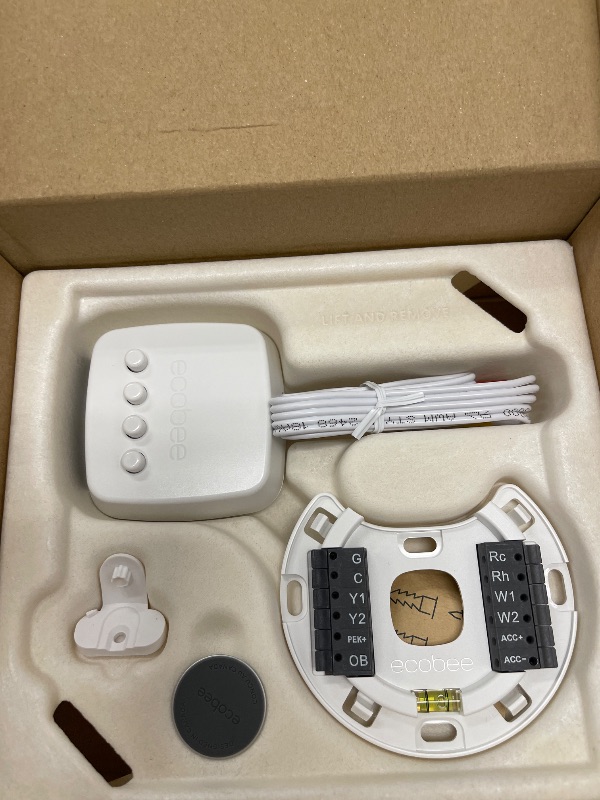 Photo 1 of ecobee Smart Thermostat Premium with Smart Sensor and Air Quality Monitor - Programmable Wifi Thermostat - Works with Siri, Alexa, Google Assistant
