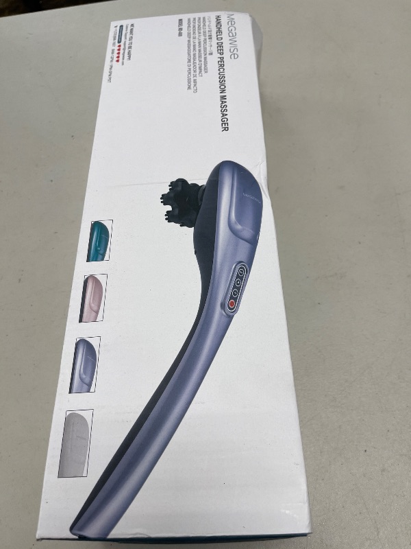 Photo 1 of MEGAWISE Cordless Back Massager for Shoulders, Waist, Legs, Rechargeable 3200mAh Battery, 5 Speed and 5 +2 Massage Nodes 5 Hard, 2 Soilicone Nodes, Massage While Moving Around