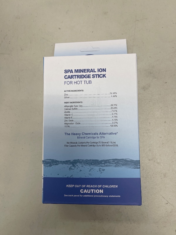 Photo 1 of Spa Mineral Ag+ Silver Ion Cartridge Sticks Hot Tub Ag Filter Replacements (3,Gray)