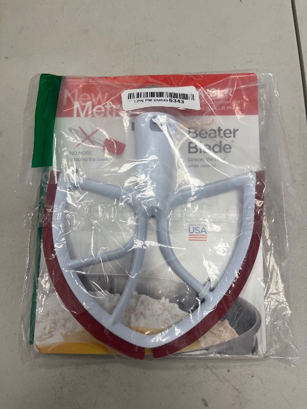 Photo 1 of Beater Blade for All KitchenAid 6 qt. Bowl Lift Mixers - Red KA-6LR