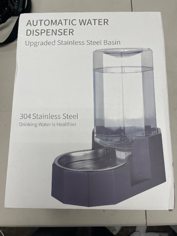 Photo 1 of Sfozstra Automatic Gravity Stainless Steel Pet Waterer,Large Capacity Water Dispenser, 100% BPA-Free, Suitable for Small and Medium-Sized Cats and Dogs(8L witout Filter)