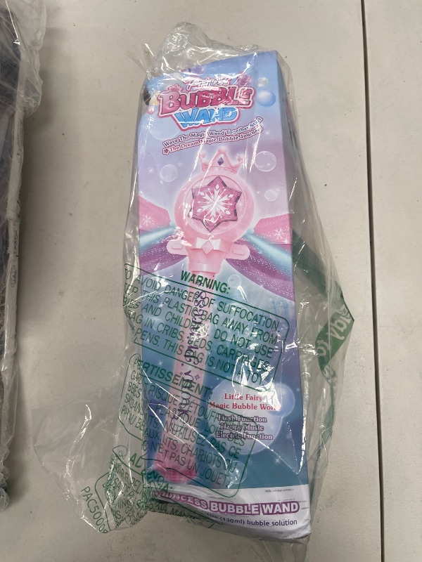 Photo 1 of Britik Bubble Wands for Kids Girls - LED Light & Music Bubble Machine: 3 AA Batteries & 2 Bubble Solutions, Outdoor Party Birthday Toys for Toddlers, Gift for 3 4 5 6 7 8 Year Old Girls