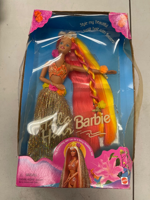 Photo 1 of Barbie Pink & Gold Hula Hair
