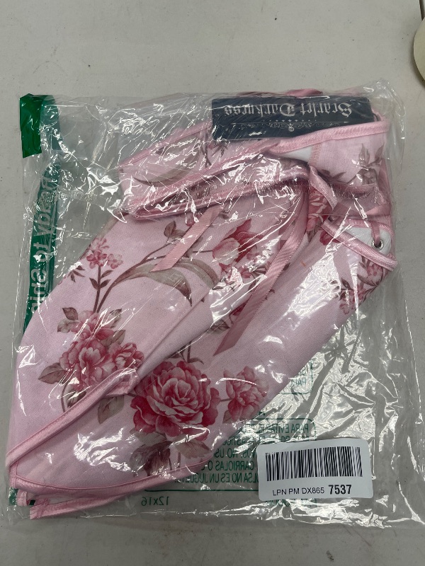 Photo 1 of Scarlet Darkness FLoral Renaissance Corset Tops for Women Vintage Lace Up Boned Bustier with Zip Pink 6