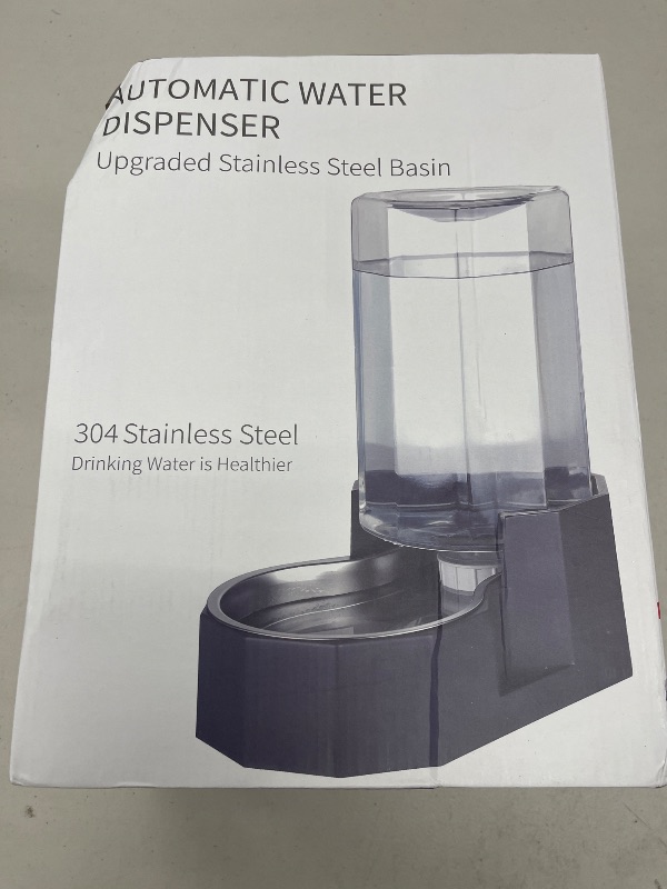 Photo 1 of Sfozstra Automatic Gravity Stainless Steel Pet Waterer,Large Capacity Water Dispenser, 100% BPA-Free, Suitable for Small and Medium-Sized Cats and Dogs(8L witout Filter)