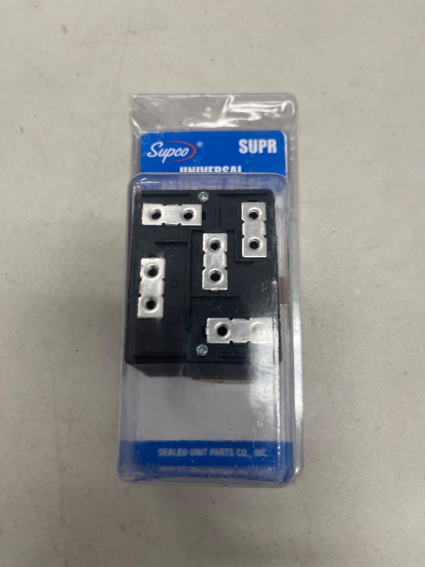 Photo 1 of Supco SUPR Universal Potential Relay, Single Phase, 110 - 270 Operating Voltage, 30 A Load Current