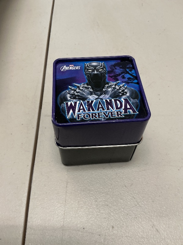 Photo 1 of Marvel Black Panther Wakanda Forever Kids LCD Watch – Flip-Top Light-Up Cover, Digital Display, Adjustable Strap, Avengers Design, Cool Glow Feature, Perfect for Kids – Fits Wrists 5.5” to 8”