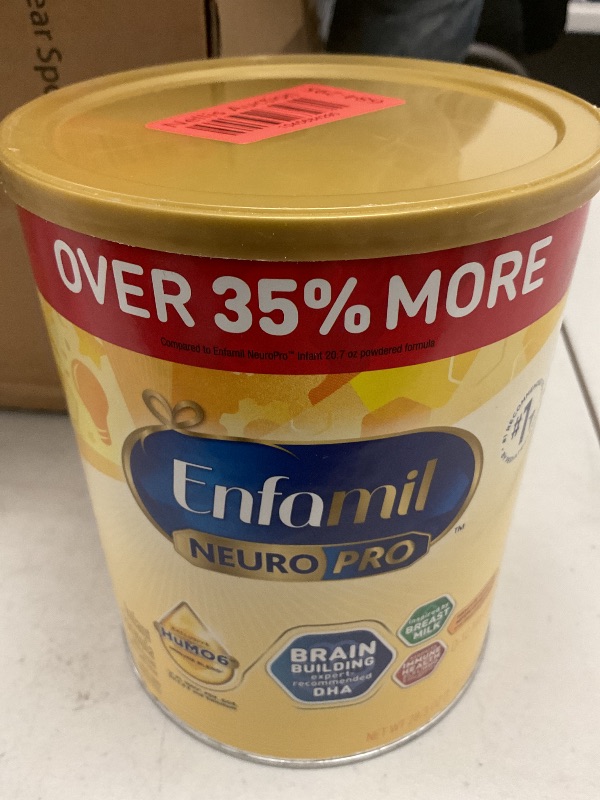 Photo 1 of Enfamil NeuroPro Baby Formula, MFGM* 5-Year Benefit, Expert-Recommended Brain-Building Omega-3 DHA, Exclusive Immune Supporting HuMO6 Blend, Infant Formula Powder, Baby Milk, 28.3 Oz