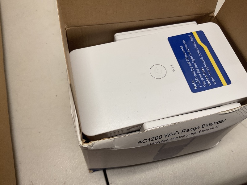 Photo 1 of WiFi Extender WiFi Booster Repeater - 2022 release Covers up to 8500 sq.ft.50 Devices 1200Mbps Dual Band Internet Booster 5G 2.4G WiFi Extenders Signal Booster for Home, Internet Extender WiFi Booster