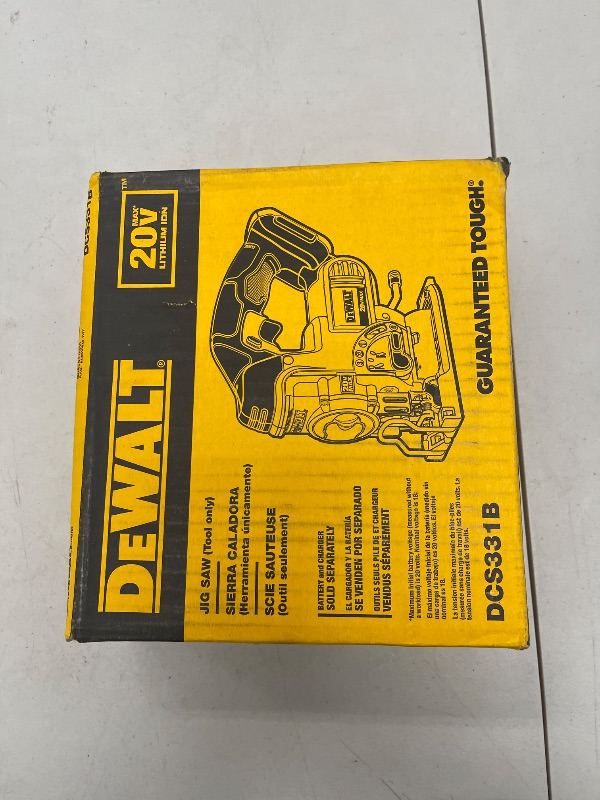 Photo 1 of DEWALT 20V MAX Jig Saw, Tool Only (DCS331B)