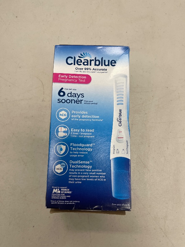 Photo 1 of Clearblue Early Detection Pregnancy Test, 5 Ct