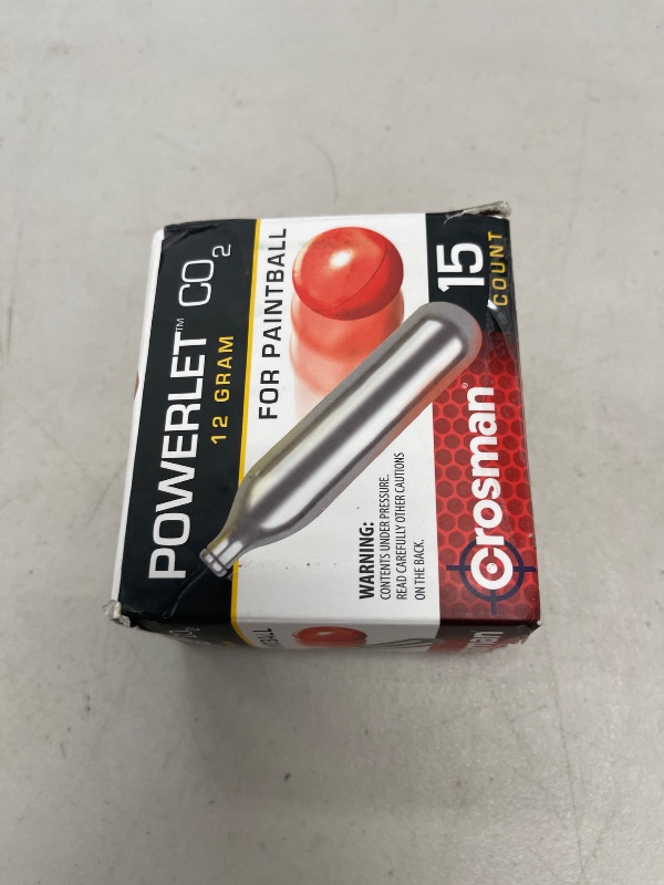Photo 1 of Crosman CC15PB CO2 Powerlet For Paintball (15-Count),Black
