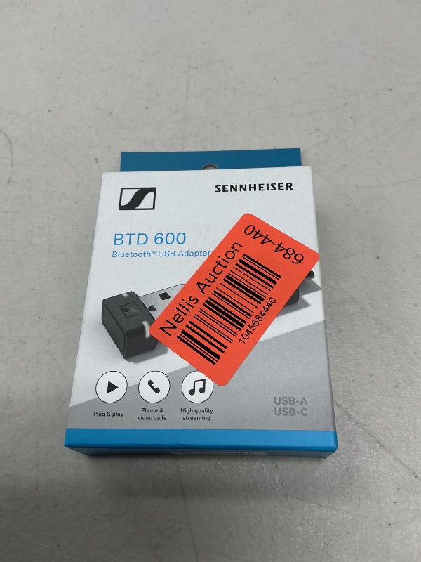 Photo 1 of Sennheiser Consumer Audio BTD 600 Bluetooth® Dongle - USB-A/USB-C Adapter with AptX Audio Codecs for Stable, Sound - Listen to Music, Make Calls, and Watch Videos