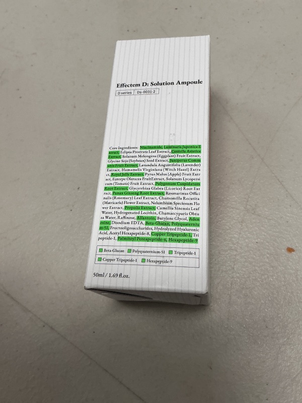 Photo 1 of Dirt Phobia Effectem D Solution Ampoule Serum, Daily Facial Serum, Sebum and Pore Care. (1.69 fl oz)